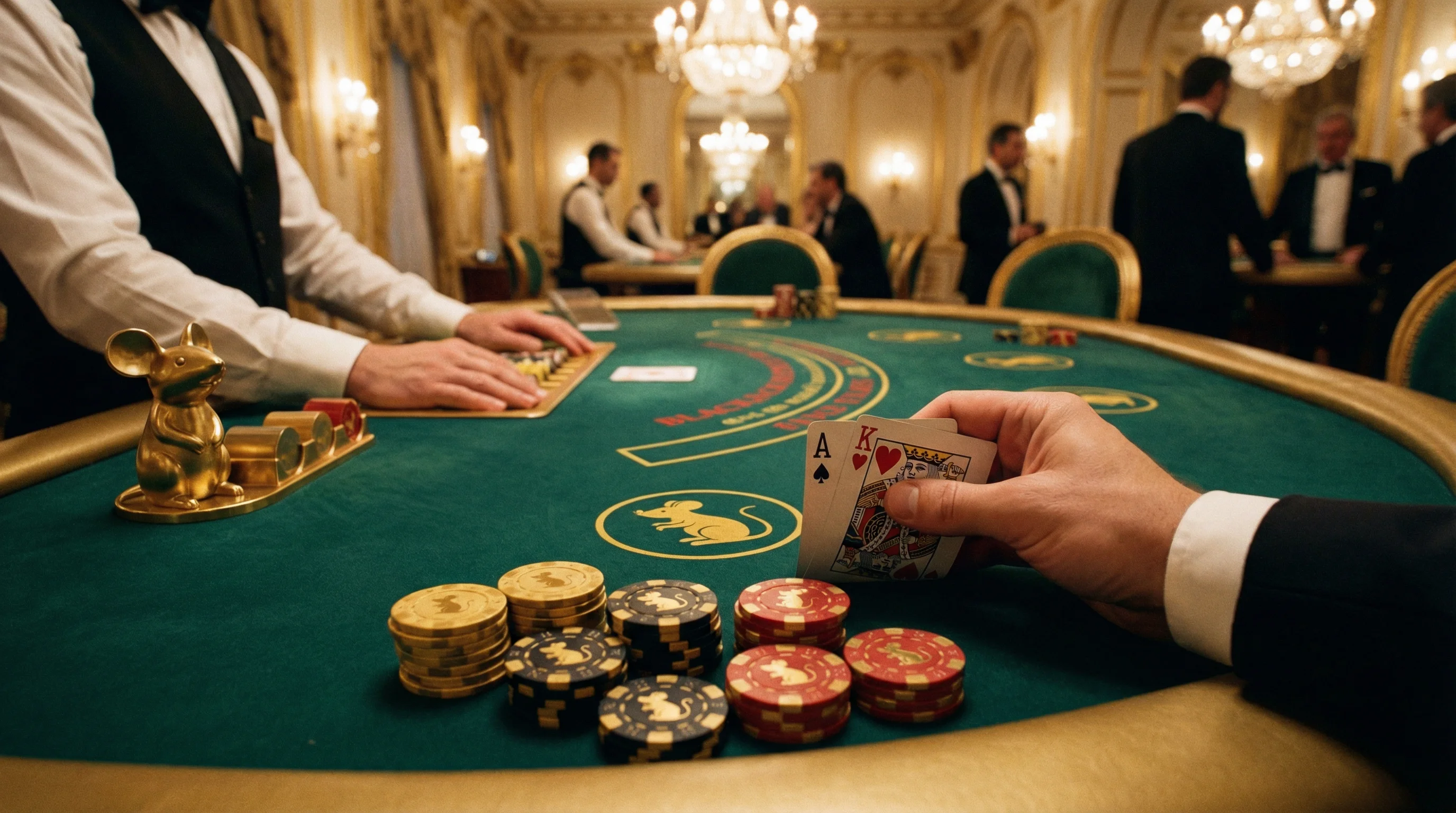 Mesa de blackjack casino México juego de cartas veintiuno